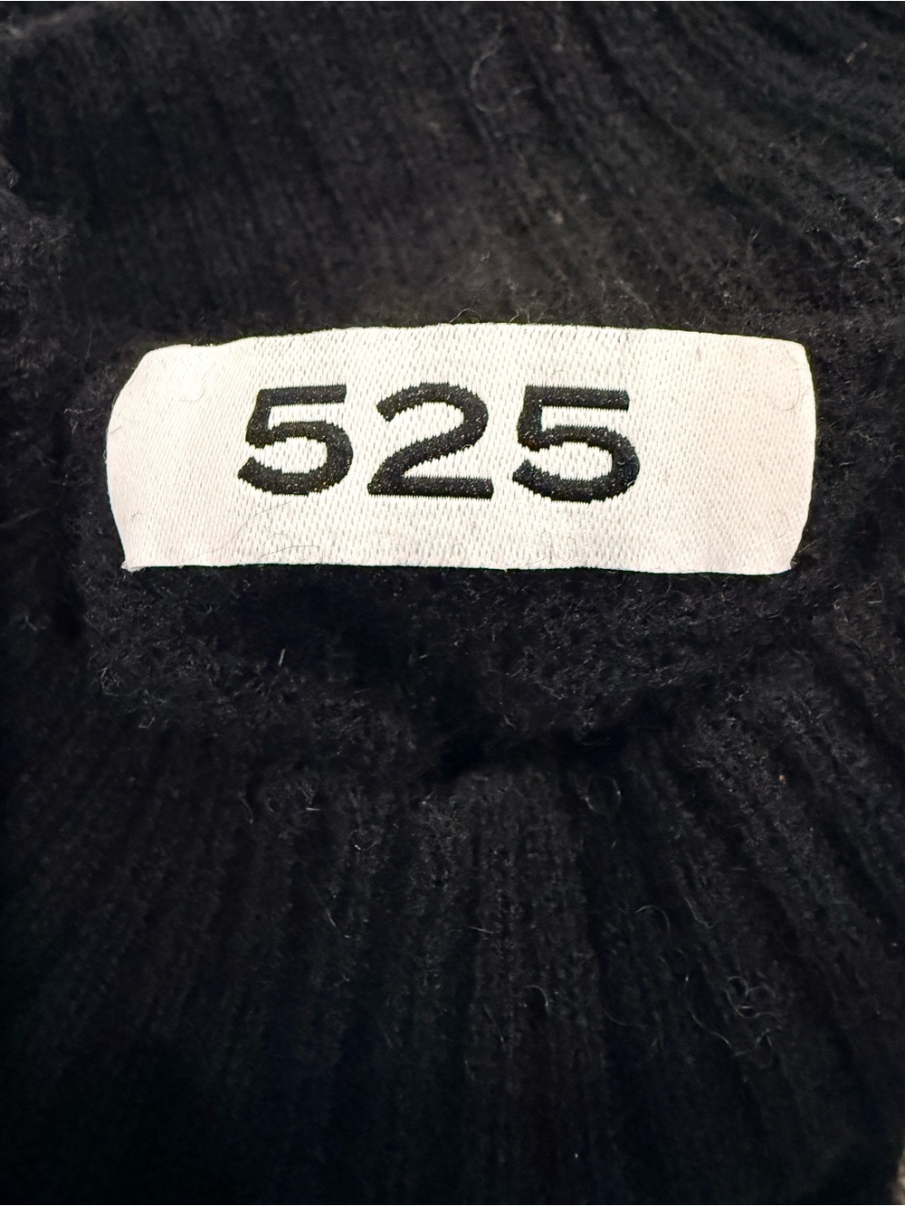 525 America Cashmere Black & Gray Colorblock Mock Neck Sweater - Picture 10 of 10
